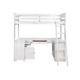 Ambar Light Gray Loft Bed Model 38065 By ACME Furniture